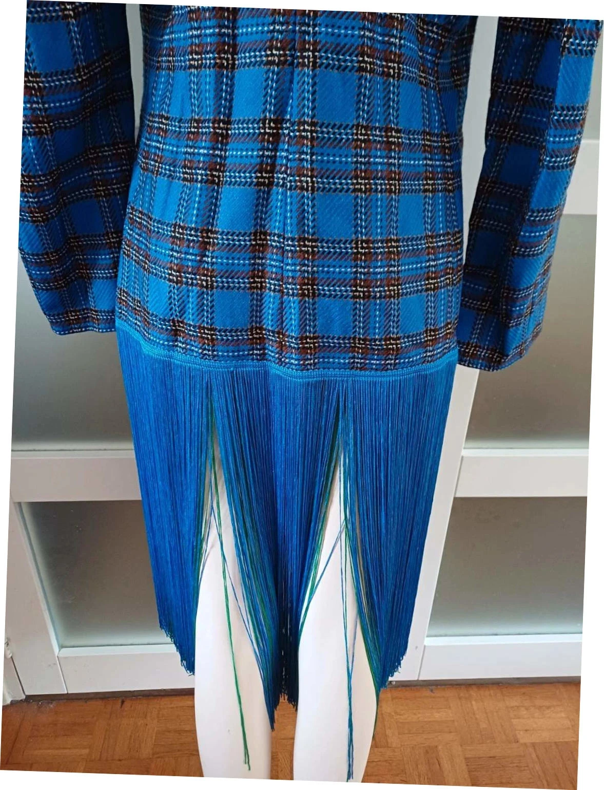 Pièce de créateur Veste Réversible Frangée VictoriaTomas - Taille S (36) - Pièce de Défilé – photo 6